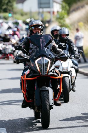 Donations were collected along the way to raise awareness of knife crime