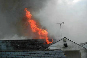 Supporting image for story: Sadness as fire destroys village pub