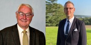 Councillor Roger Evans and John Campion, West Mercia's Police & Crime Commissioner, had differing views about whether Shropshire and Telford & Wrekin Council had rejected plans to install average speed cameras on the A41. Picture: Shropshire Council