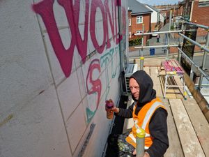 Cal has already created one mural and has nearly finished the second, celebrating the Wonder Stuff