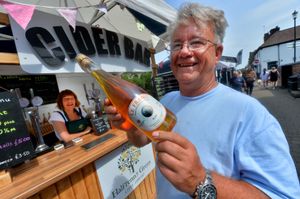 Halfpenny Green Cider with Tony and Inez Lovering from Kinver were among the drink stalls on offer