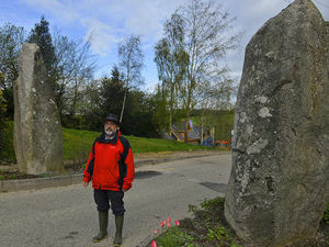 Supporting image for story: 300 million-year-old stones caught between a rock and a hard place at Shropshire estate