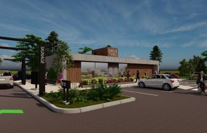 An artist\'s impression of the proposed coffee drive-thru at the Morrisons in Bilston. Pic: Motor Fuel Group/Whittam Cox Architects. Permission for reuse for all LDRS partners.