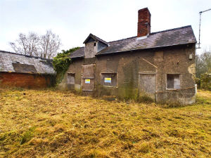 This derelict stone cottage is up for sale in Clive. Photo: Berrys
