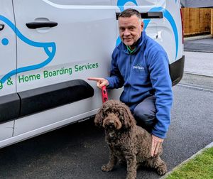 Andy lives locally with his cockapoo, Marley