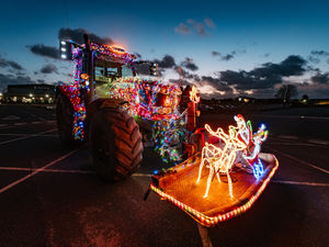 Supporting image for story: 16 photos of Oswestry Illuminated Tractor Run lighting up North Shropshire