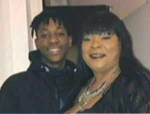 Shakur Pinnock with his mother Celine Fraser-Pinnock