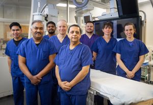 Surgical Team, Cath Lab 3Dr Sanjiv PetkarGabriel BhoreMohamed Akram Kulli Ameer HamzaDon Marco NavarroMr Maciej MatuszewskiAmy HoultBathanie Garside