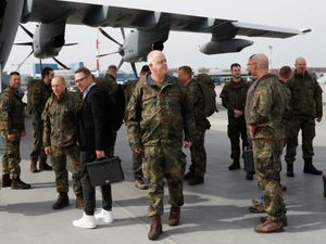 Supporting image for story: German troops arrive in Lithuania for rare long-term foreign deployment
