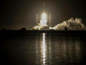 Supporting image for story: SpaceX successfully launched a satellite the size of a city bus into orbit