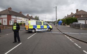 Police cordon off the scene. Pic: @SnapperSK