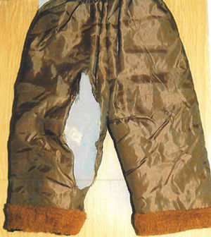 Some of the heroin was hidden inside children's trousers