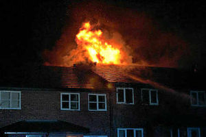 Supporting image for story: Firework theory on Whitchurch house fire