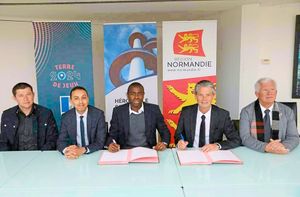 Becoming a sporting ambassador in the suburb of Caen where he grew up