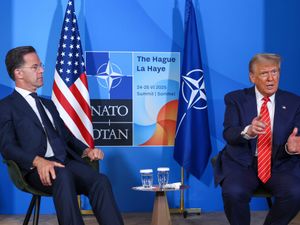 Supporting image for story: Nato leaders agree to hike military spending after pressure from Trump
