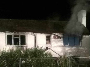 Supporting image for story: Blaze in derelict Telford cottage
