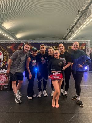 Grace receiving the Wildcard Award with the industry professional judges