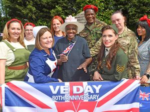 Hampton Court Care Home in Bilston marked 80 years since VE Day with a street party celebrations. Singer and BGT finalist Pippa Longhorn sang some old classics for the residents. 