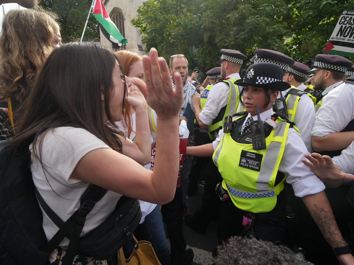Violent clashes break out at London protest in support of Palestine Action