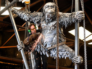 Supporting image for story: Impressive steel sculpture to be installed at Dudley Zoo highlighting plight of orangutans