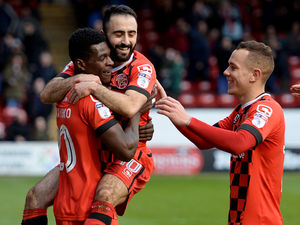 Supporting image for story: Walsall striker Amadou Bakayoko not resting on his laurels