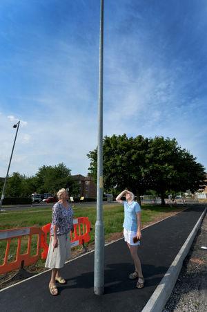 Walsall Council is not planning on moving the lamp post