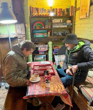 The Cross Keys community hub in Llanfyllin being used as a warm space. Picture: Cross Keys, Llanfyllin