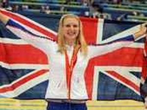 Supporting image for story: County swimmers line up with Olympic stars