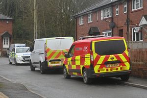 The scene of the fatal house fire 
