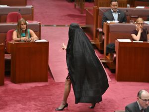 Supporting image for story: Australian senator suspended from Parliament for wearing burka in protest