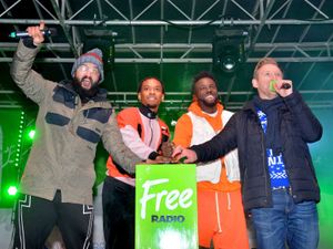 Supporting image for story: Rak Su turn on West Bromwich's Christmas lights - in pictures