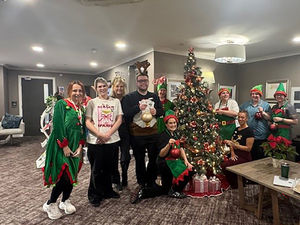 Supporting image for story: Kidderminster care home spreads Christmas cheer with Elf Day celebration