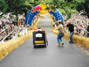 Supporting image for story: ‘You’re in the hands of the gods’ – Red Bull soapbox veterans ride again
