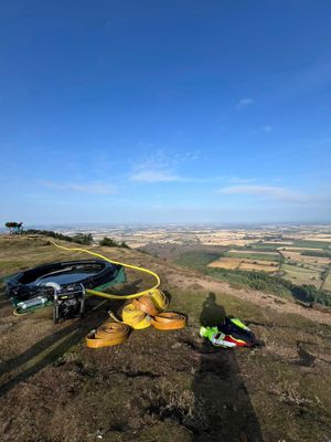 Equipment at the top of the Wrekin. Picture: Amber Watch Wellington