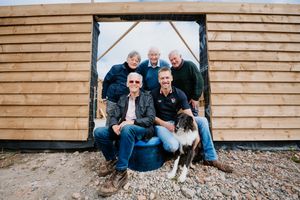 Left to right: Jim Reynolds, Guy James (front), Keith Martin (trustee - middle back), Pete Blackburn (trustee - front) and Peter Cuthbert