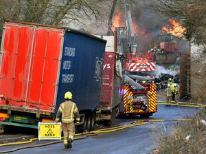 Supporting image for story: Kingswinford fire: Everything we know about the blaze of 100 tonnes of scrap material tackled by seven fire crews