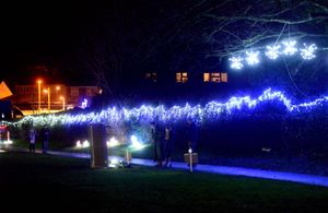 Oak Meadow C of E Primary School have created a Winter Wonderland trail around the school field