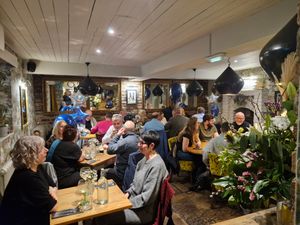 It was busy and very lively inside