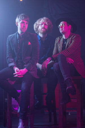 The band, from left, Rob Clements, Tom Fisher and Stuart Webb. Picture: Emma Jones