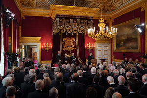 Around 200 Privy Counsellors attended. Photo: Jonathan Brady/PA Wire