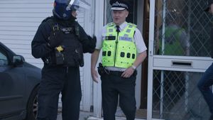 Chief Constable Craig Guildford accompanied officers during one of the raids. Photo: West Midlands Police
