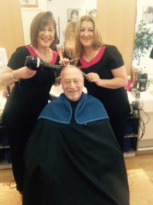 Tip'n Cut Barbers, Tipton, owner Deborah Pearson (left) and assistant Rebecca Millington (right)