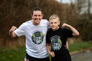 Geoff Bailey and his 10-year-old son Alfie