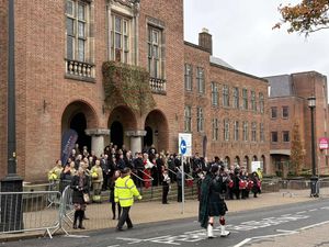 Dudley's Remembrance Sunday service. Photo: Imogen Alize