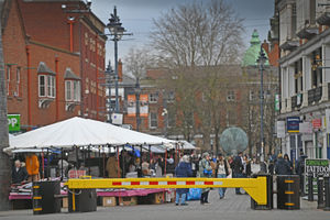 New barriers have gone up around Walsall town centre