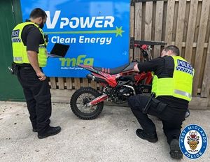 The rider, a 17-year-old boy, was spoken with before the bike was seized 