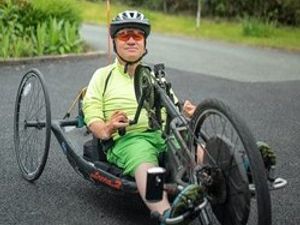 Supporting image for story: Andrew's handbike LeJog challenge