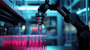 Tubes in a science lab.