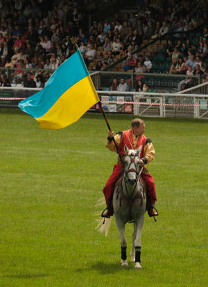 The Ukrainian Cossacks were one of the main attractions at this year's Royal Welsh Show. Image by Andy Compton