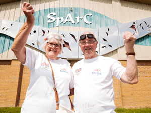 Supporting image for story: Town's new Olympic hero makes his debut – as supporters cheer on from a big-screen showing in Shropshire